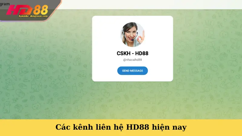 Telegram - kênh liên hệ HD88 hiện nay