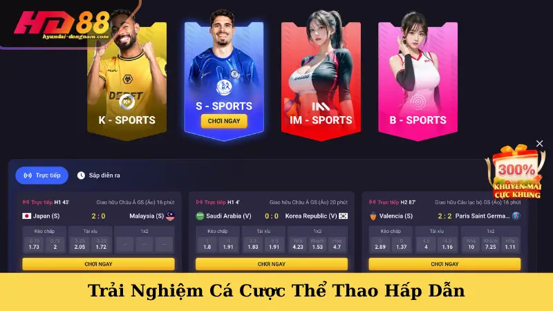 Trải Nghiệm Cá Cược Thể Thao Hấp Dẫn